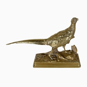 Alfred Dubucand, The Pheasant, Late 19th Century, Bronze-RVK-1395230