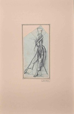 Alfred Grevin, Portrait, Original Pencil Drawing, Late 19th-Century-ZCI-1291408