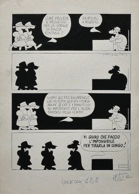 Alfredo Chiappori , Political Comics , Original Comic Strip by Alfredo Chiappori , 1977-ZCI-801243