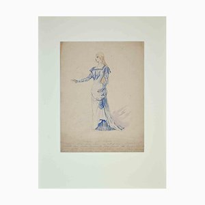 Alfredo Edel, Theatrical Costume, Original Watercolor, 1895-ZCI-1379350