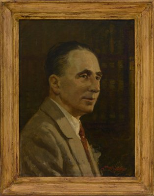 Alfredo Mahieux, Portrait, Oil on Canvas on Tablet, Framed-VHF-1097944