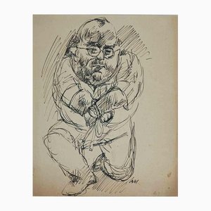 Alfredo Mezio, Figure, Original Drawing, 1941-ZCI-1163350