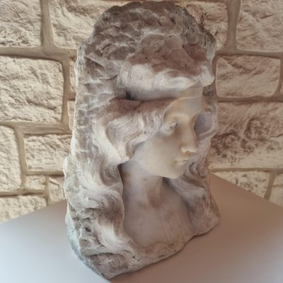 Alfredo Neri, Bust, Carrara Marble-GSF-1803910