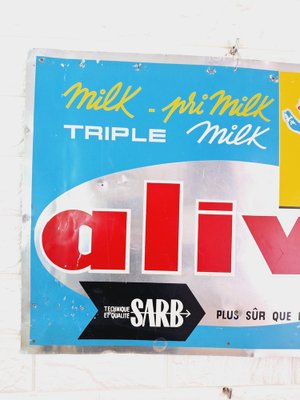 Alivo Milk Shop Advertisement Sign, 1970s-FRB-1766032