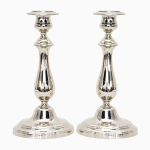 Alpaca Candle Holders, 1920s, Set of 2-SPD-1080657