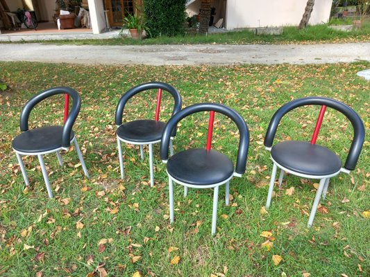 Alpha Chairs by Anna Anselmi for Bieffeplast, 1985, Set of 4-EBW-2023684