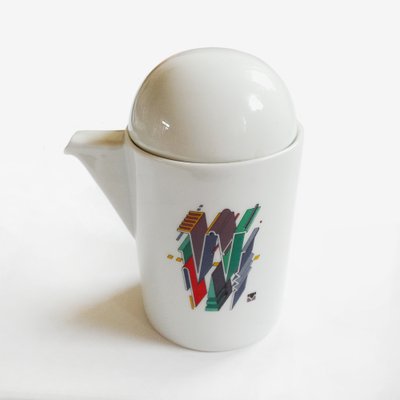 Alphabet Letter W Coffee Set by Marcello Morandini for Rosenthal, 1989, Set of 10-NUX-845306