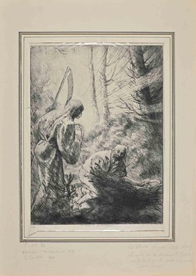 Alphonse Legros, Death and the Lumberjack, Original Etching, 1876-ZCI-1268885