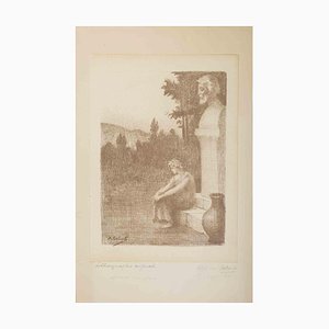 Alphonse Osbert, The Wait, Original Lithograph, Early 20th-Century-ZCI-1362713