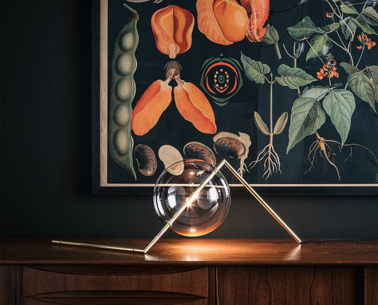 Alpina Table Lamp In Polished Brass from Silviomondinostudio