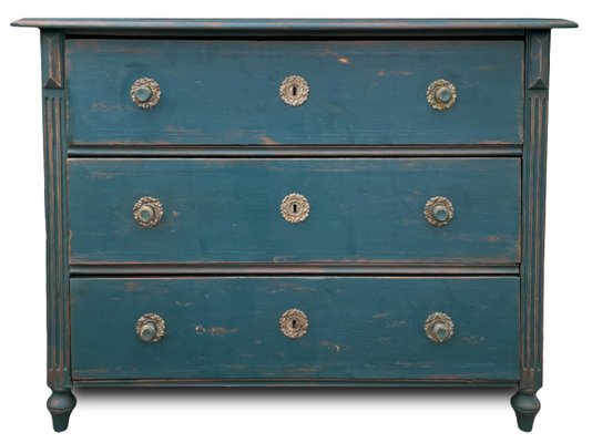 Alpine Painted Chest of Drawers, 1850s-BGS-2020417