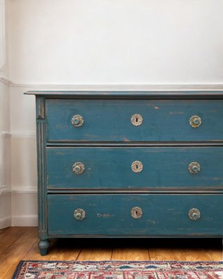 Alpine Painted Chest of Drawers, 1850s-BGS-2020417