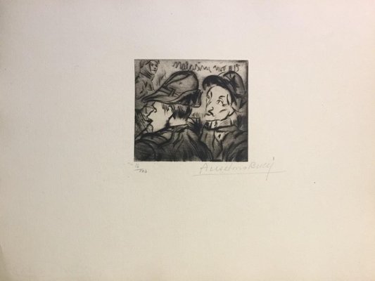 Alpino - Original Etching by Anselmo Bucci - 1917 1917-ZCI-761915