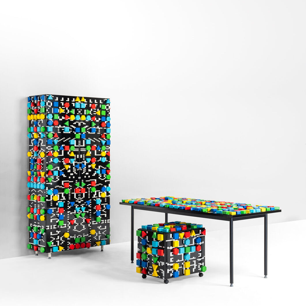 REMIX VOL. 6 OFFICE GAME - Rectangular wooden writing desk