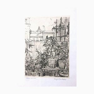 Altana Romana - Original Etching by Luigi Bartolini - 1954 1954-ZCI-759027