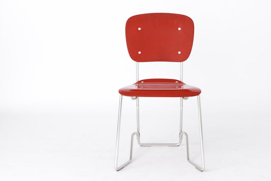 Aluflex Stacking Chairs by Armin Wirth, Germany, 1951, Set of 4