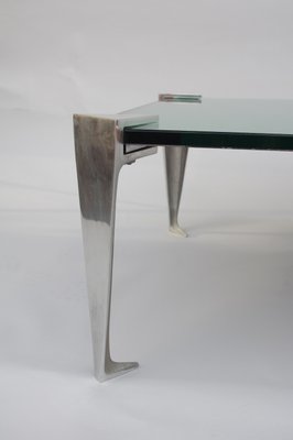 Aluminium and Mirrored Coffee Table, 1980s-CEJ-488331