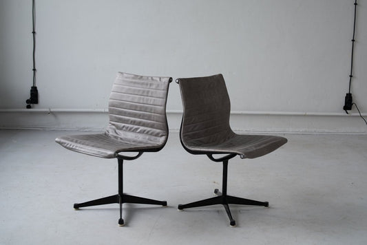 Aluminium Desk Chairs by Charles and Ray Eames, 1960s, Set of 2