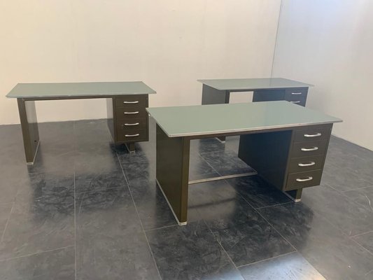 Aluminium Desk with Laminate Top from Carlotti, 1950s-IJR-885670