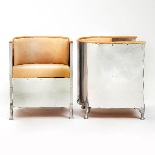 Aluminium Easy Chairs by Mats Theselius, Set of 2