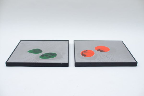 Aluminium & Enamel Wall Plates from Jung, Germany, 1977, Set of 2-KQB-985614