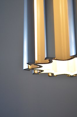 Aluminium Fins Ceiling Lamp, 1960s-OV-614263