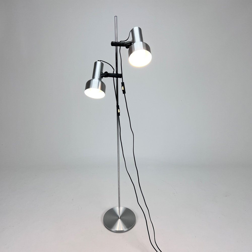 Aluminium Floor Lamp from TS Belysning, 1970s