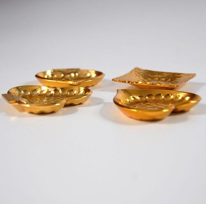 Aluminum Ashtrays from Luxium France, 1960s, Set of 4-GIW-583118