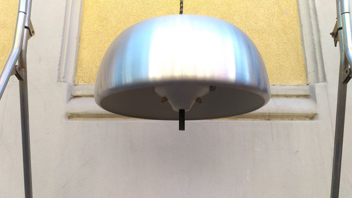 Aluminum Ceiling Lamp by Oscar Torlasco for Lumi, 1960s-OHK-678521