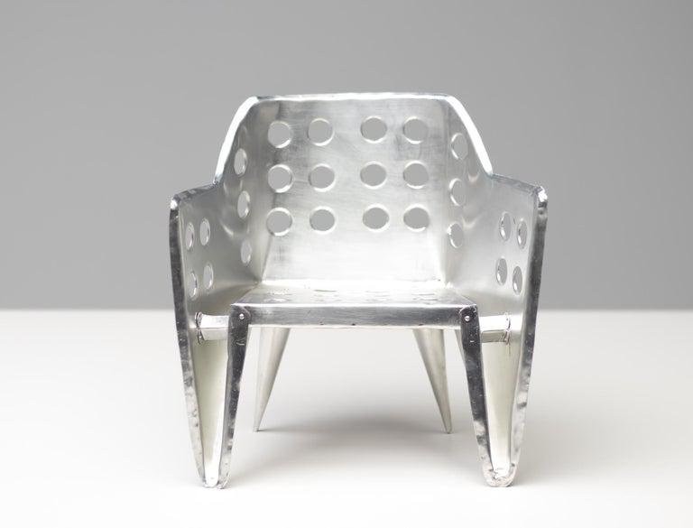 Aluminum Chair by Gerrit Rietveld