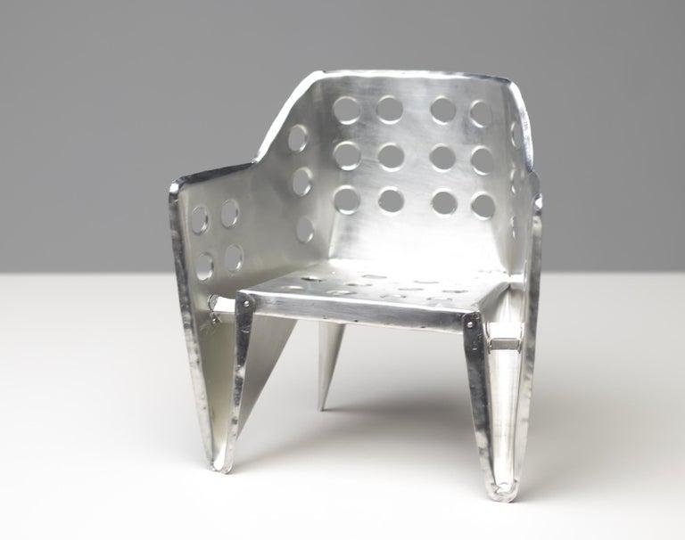 Aluminum Chair by Gerrit Rietveld