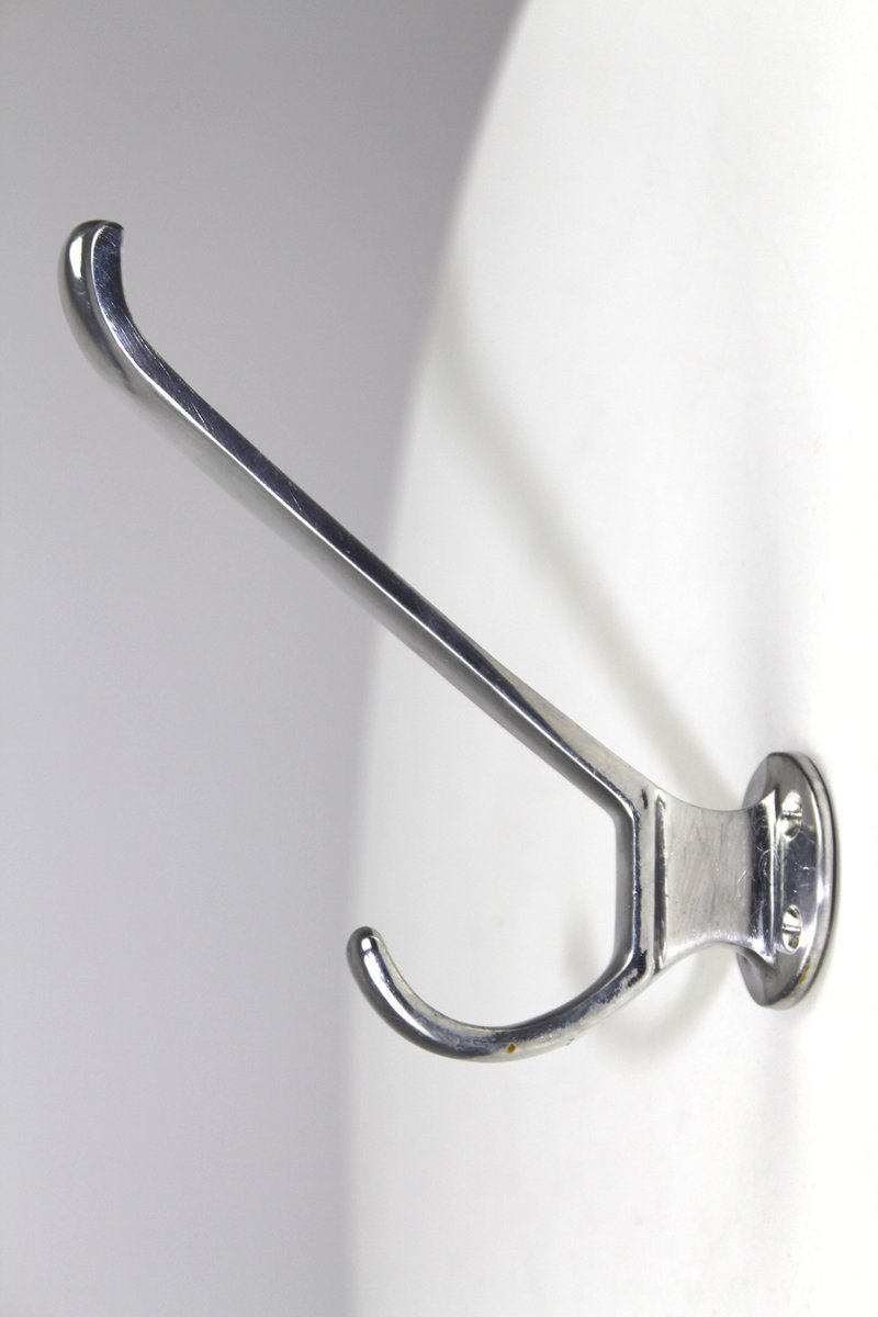 Aluminum Clothes Hooks, 1950s, Set of 5