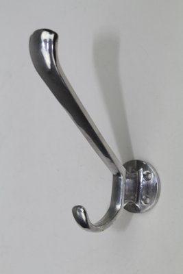 Aluminum Clothes Hooks, 1950s, Set of 5-ZWH-657434