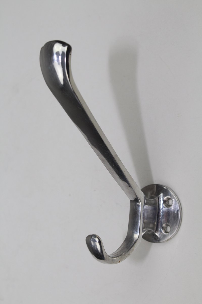 Aluminum Clothes Hooks, 1950s, Set of 5