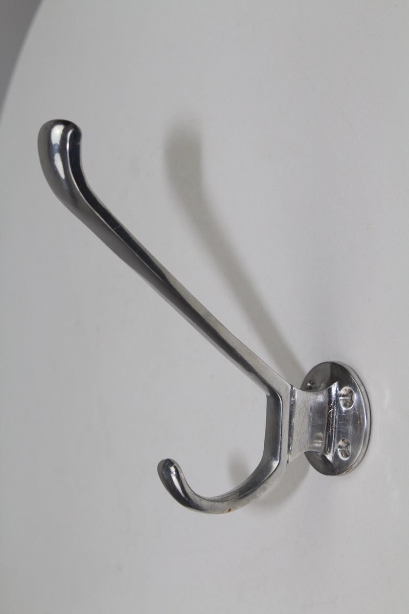 Aluminum Clothes Hooks, 1950s, Set of 5