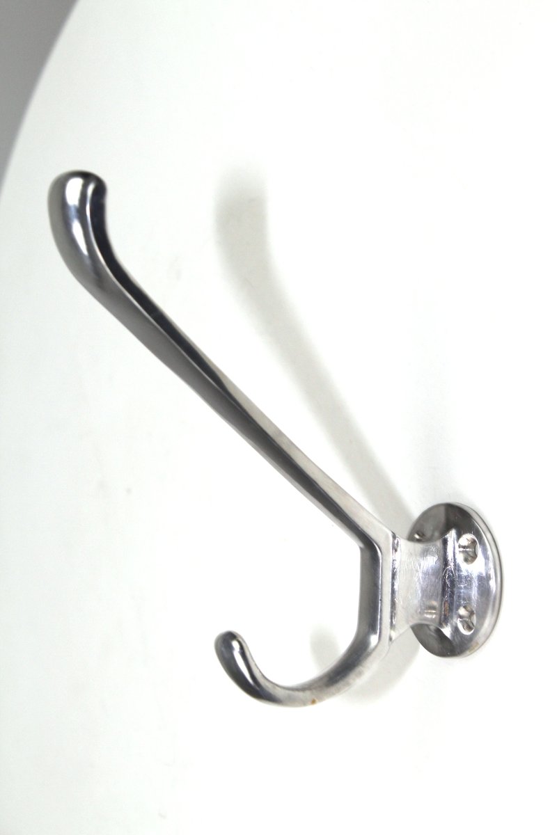 Aluminum Clothes Hooks, 1950s, Set of 5