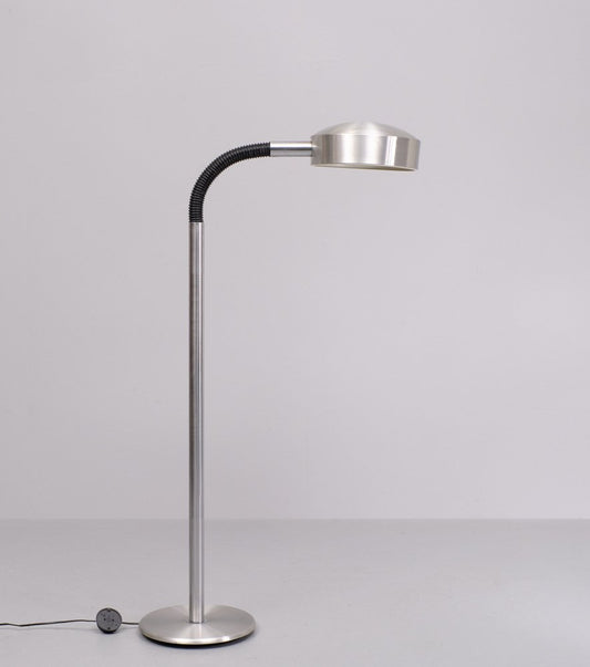 Aluminum Flexible Goose Neck Floor Lamp from Herda, 1960