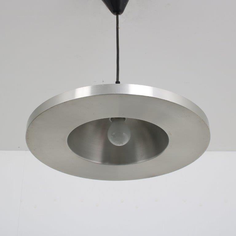 Aluminum Hanging Lamp by Raak, Netherlands, 1970s