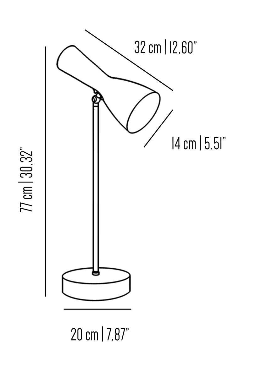 Aluminum Maroon Wormhole Table Lamp by Simone Calcinai for Brass Brothers