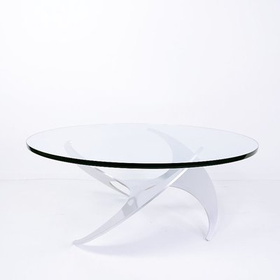 Aluminum Propeller Coffee Table attributed to Knut Hesterberg for Ronald Schmitt, 1960s-JG-1777577