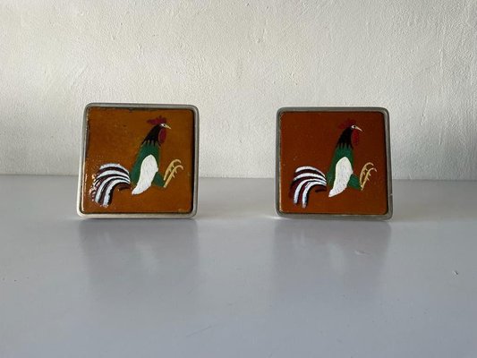 Aluminum Rooster Door Handles from WSS, Europe, 1940s / 50s, Set of 2-RDS-1372754