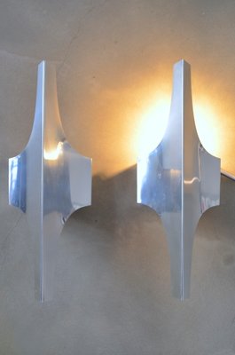 Aluminum Sconces from Doria, 1960s, Set of 2-OV-595348