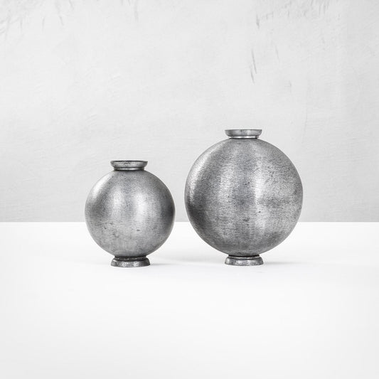 Aluminum Vessels by Lorenzo Burchchiellaro for Incussa, 1960s, Set of 2