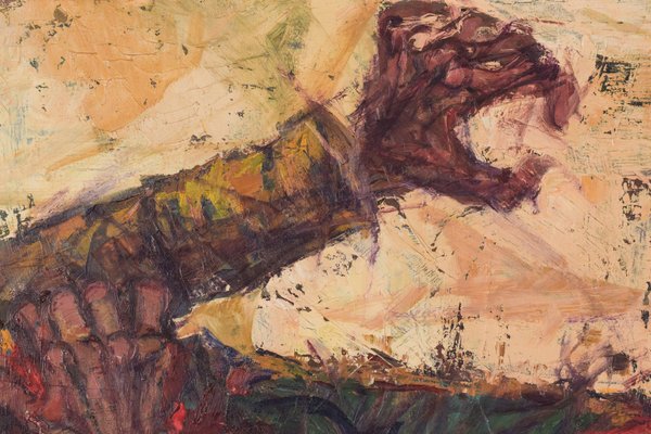 Alvaro, Battle Scene, 1960s, Oil on Canvas, Framed-AOI-1106788