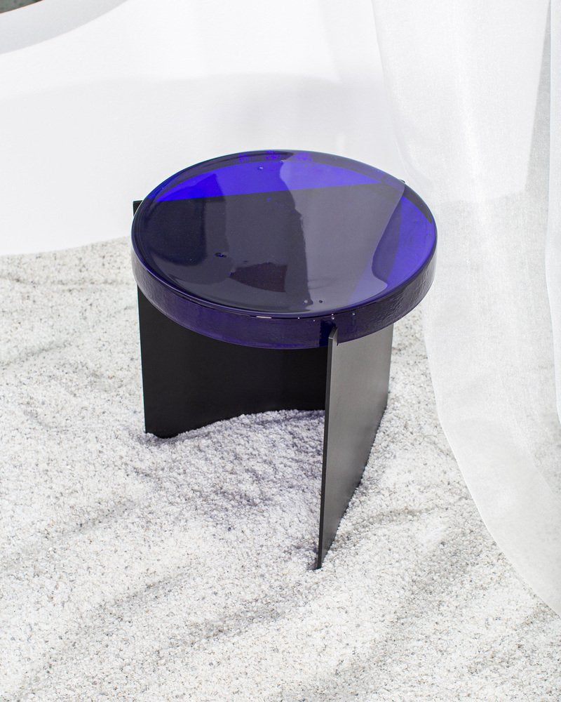 Alwa Two Amber Black Side Table by Pulpo