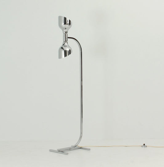 AM/AS Floor Lamp in Chromed Metal by Franco Albini for Sirrah, 1960s