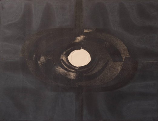 Amadeo Gabino, Abstract Composition, 1973, Ink on Paper, Framed-AOI-1106933