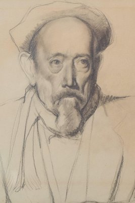 Amador Garrell I Soto, Study of a Imam, 1947, Pencil on Paper-AOI-1360117