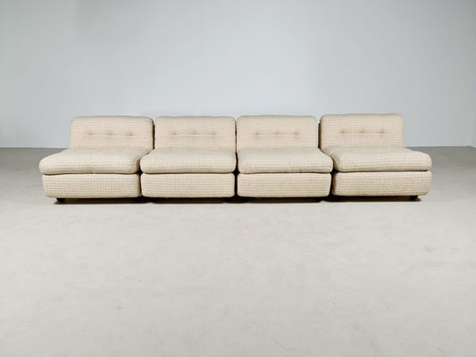 Amanta Sofa by Mario Bellini for B&B Italia, 1970s, Set of 4