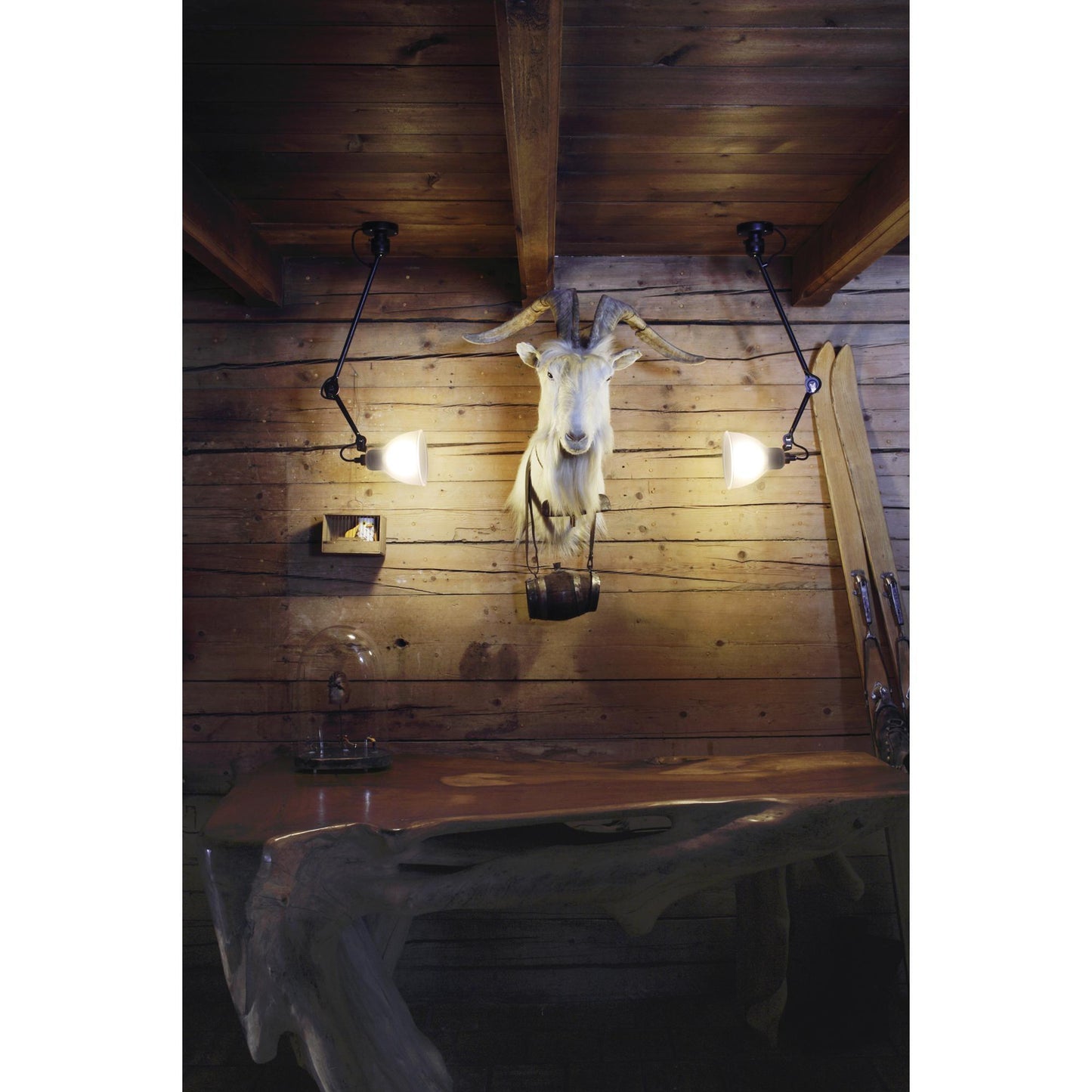 Lampe Gras N304 L40 Wall Lamp Matt Black Hardwired